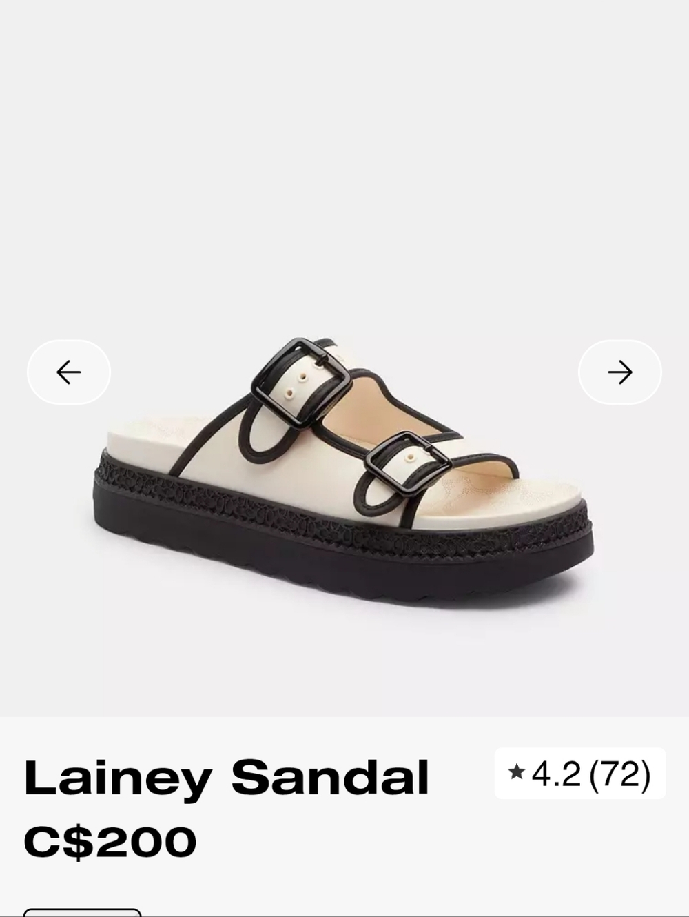 COACH LAINEY SANDLES SZ 9B nwot
